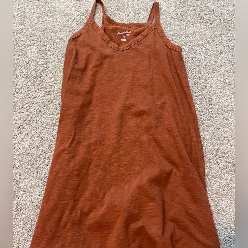 Universal Thread Sleeveless Mini Dress in Warm Rust